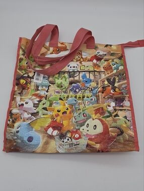 Pokémon Center Tote Bag with Zipper Closure